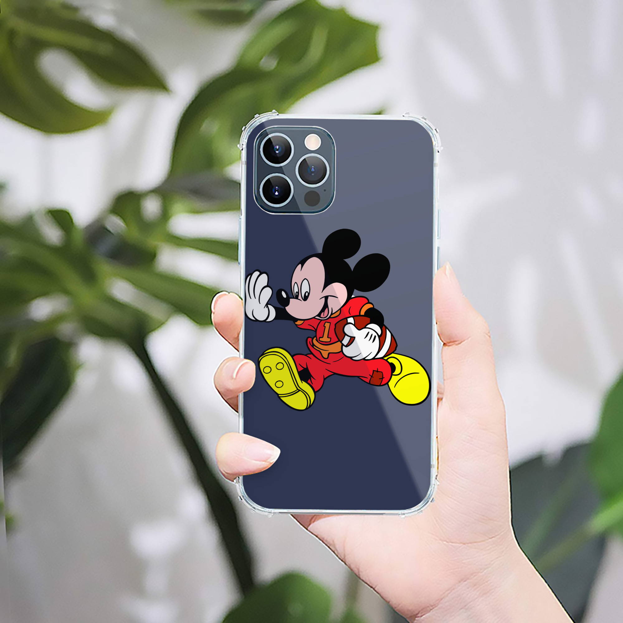 ミッキーマウス Mickey Mouse 【iPhone 12シリーズ対応】透明スマホケース（クリアソフトケース）
